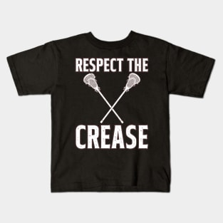 Respect The Crease Lacrosse Kids T-Shirt